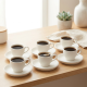 Coffee Cup and Saucer Set - 12 Pcs